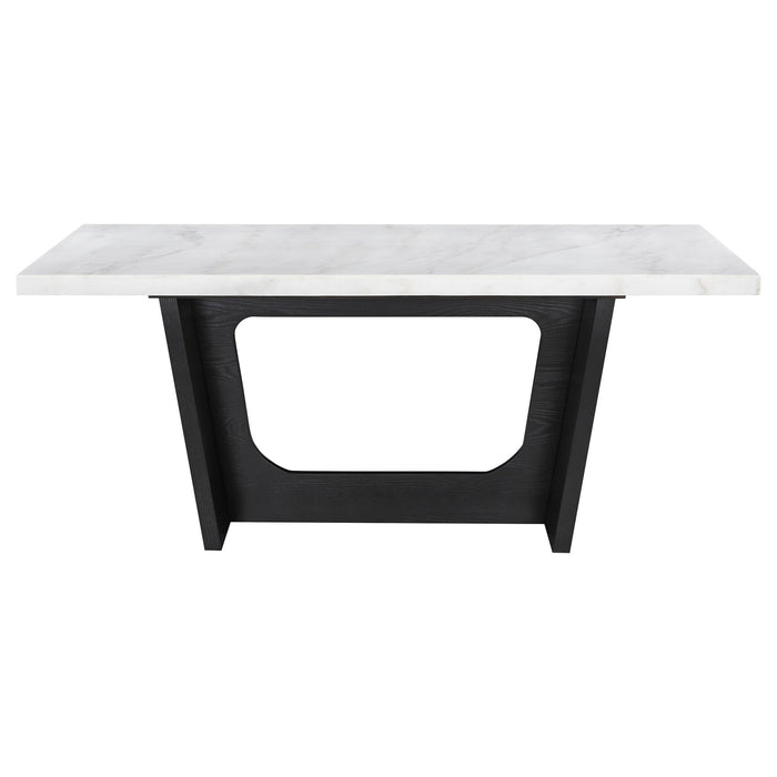 Sherry Rectangular Marble Top Dining Table set