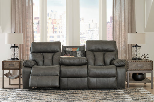 Willamen Reclining Sofa with Drop Down Table - Aras Mattress And Furniture(Las Vegas, NV)