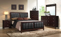 Carlton Upholstered Bedroom Set Cappuccino and Black - Aras Mattress And Furniture(Las Vegas, NV)