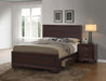 Kauffman Storage Bedroom Set with High Straight Headboard - Aras Mattress And Furniture(Las Vegas, NV)