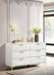Kendall 6-drawer Dresser White image