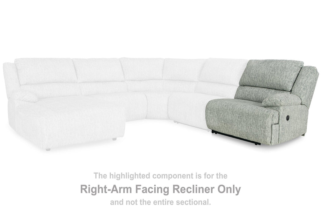 McClelland Reclining Sectional Loveseat with Console - Aras Mattress And Furniture(Las Vegas, NV)