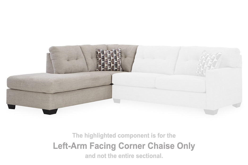 Mahoney 2-Piece Sleeper Sectional with Chaise - Aras Mattress And Furniture(Las Vegas, NV)