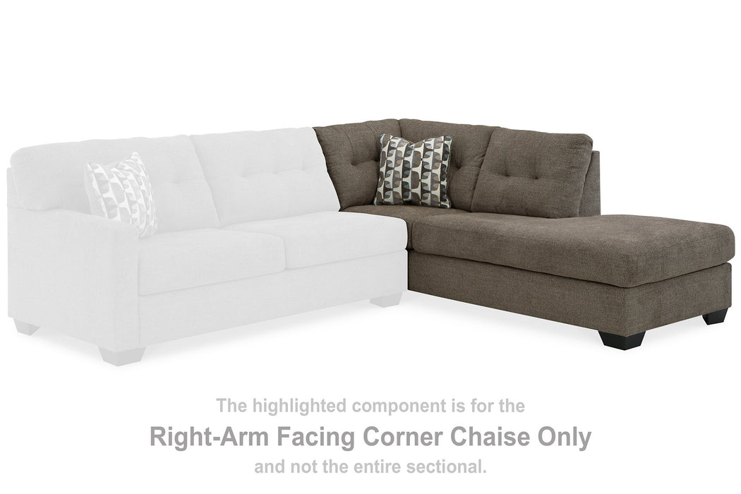 Mahoney 2-Piece Sleeper Sectional with Chaise - Aras Mattress And Furniture(Las Vegas, NV)