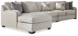 Dellara Sectional with Chaise - Aras Mattress And Furniture(Las Vegas, NV)