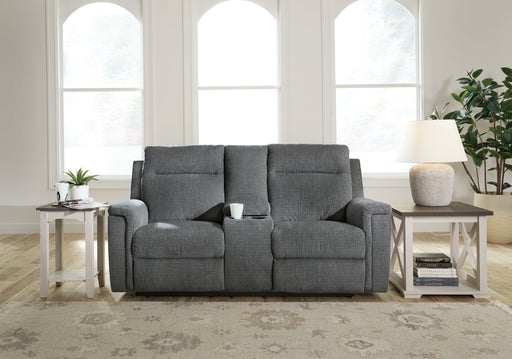 Barnsana Power Reclining Loveseat with Console - Aras Mattress And Furniture(Las Vegas, NV)