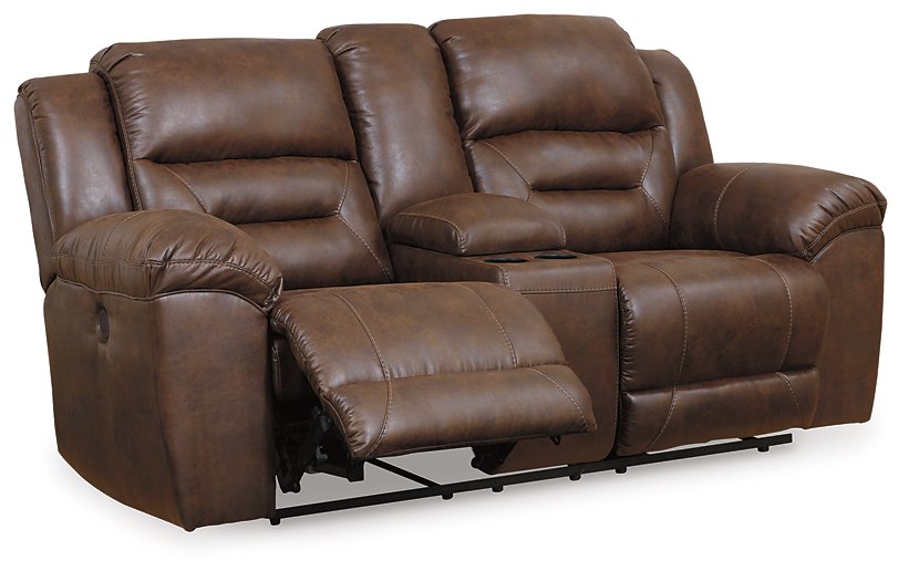Stoneland Power Reclining Loveseat with Console - Aras Mattress And Furniture(Las Vegas, NV)