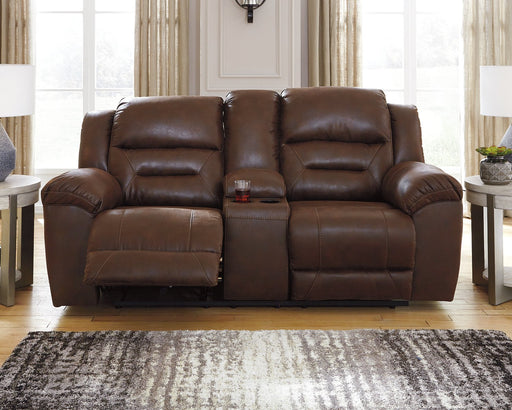 Stoneland Reclining Loveseat with Console - Aras Mattress And Furniture(Las Vegas, NV)