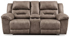 Stoneland Reclining Loveseat with Console - Aras Mattress And Furniture(Las Vegas, NV)