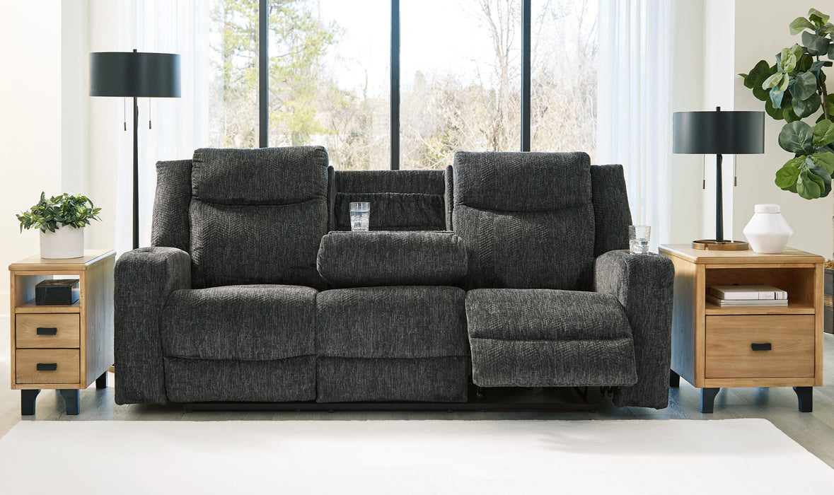 Martinglenn Power Reclining Sofa with Drop Down Table - Aras Mattress And Furniture(Las Vegas, NV)