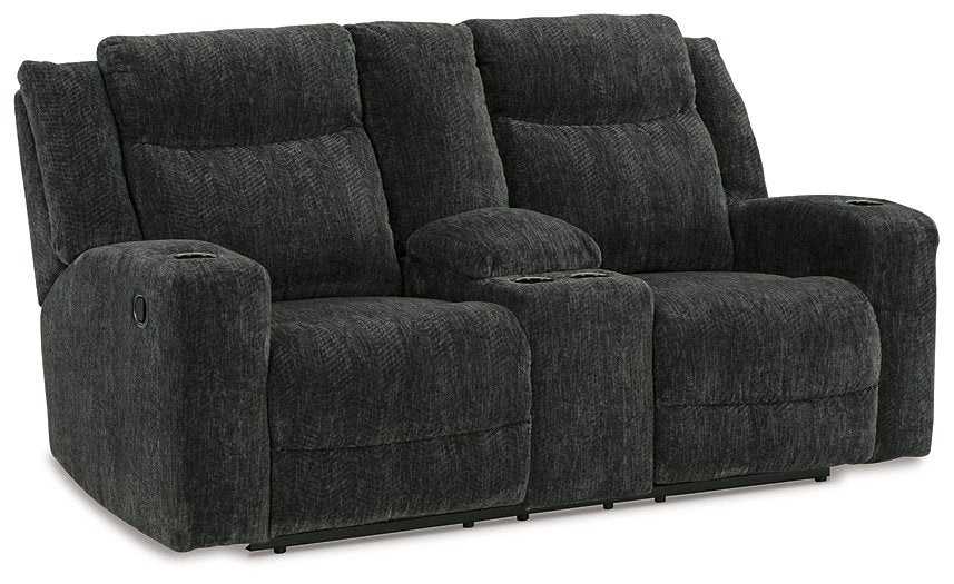 Martinglenn Reclining Loveseat with Console - Aras Mattress And Furniture(Las Vegas, NV)