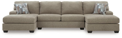 Newellen Sectional with Double Chaise - Aras Mattress And Furniture(Las Vegas, NV)