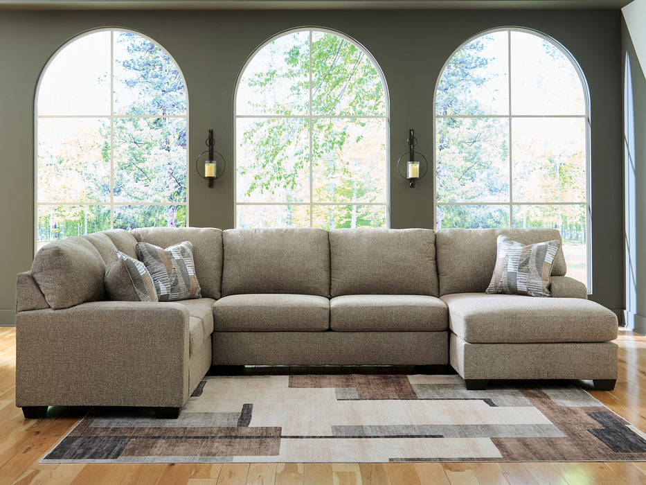 Newellen Sleeper Sectional with Chaise - Aras Mattress And Furniture(Las Vegas, NV)