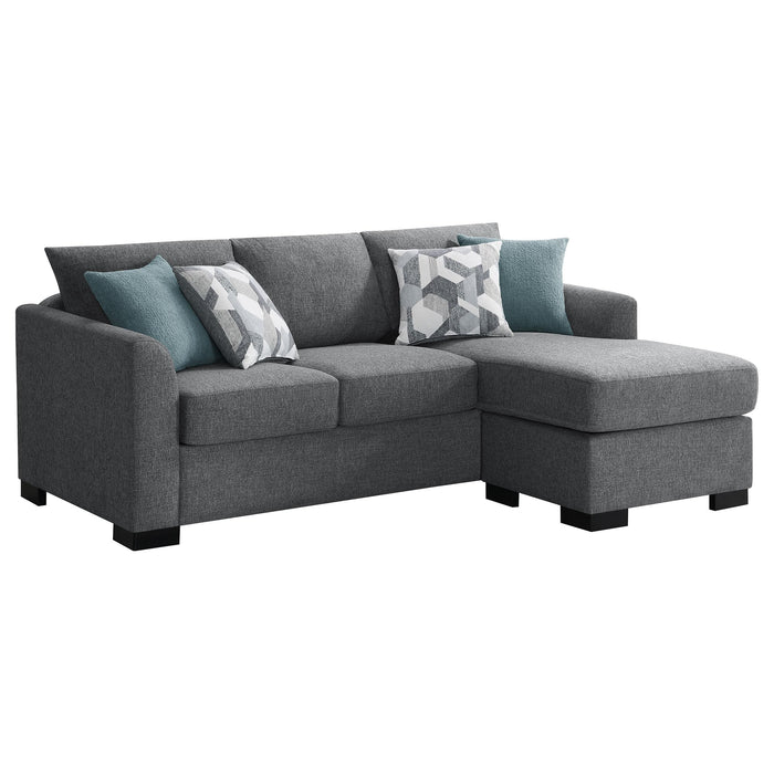 Storey Upholstered Sleeper Sectional Chaise Sofa