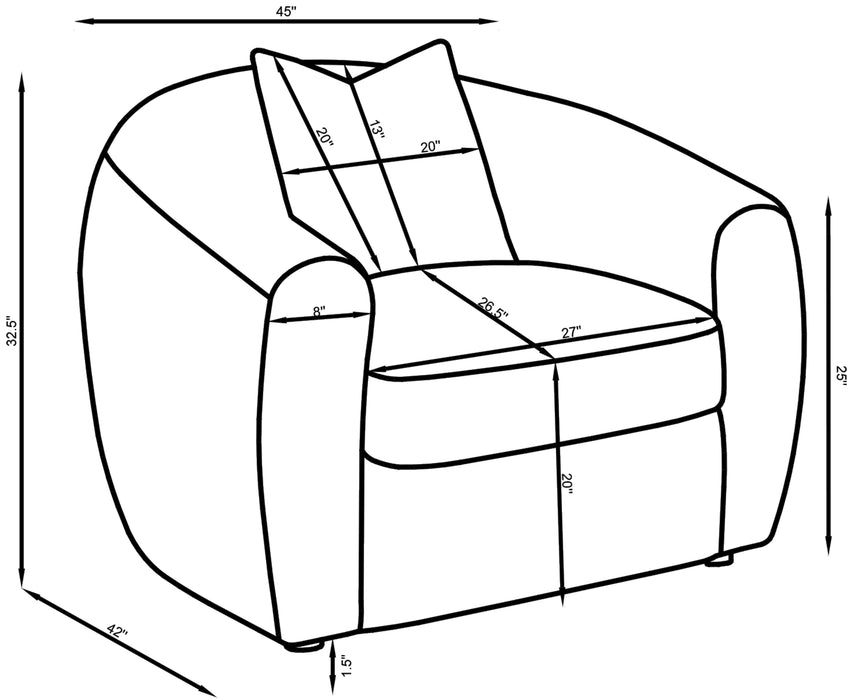 Isabella Stationary 3 Pc Set White - Aras Mattress And Furniture(Las Vegas, NV)