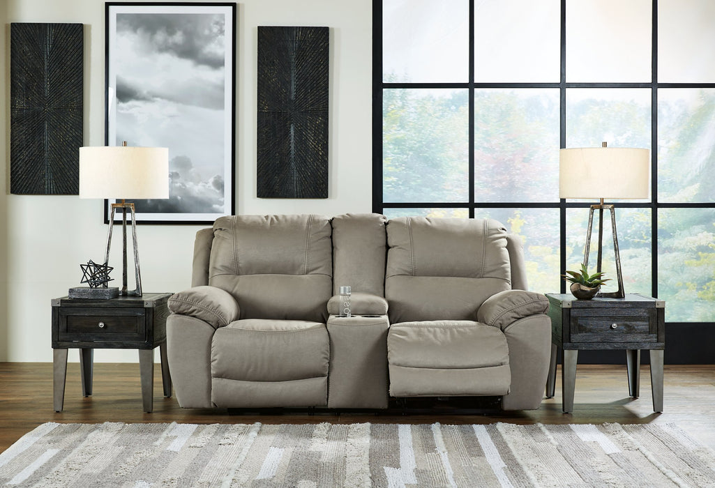 Next-Gen Gaucho Reclining Loveseat with Console - Aras Mattress And Furniture(Las Vegas, NV)