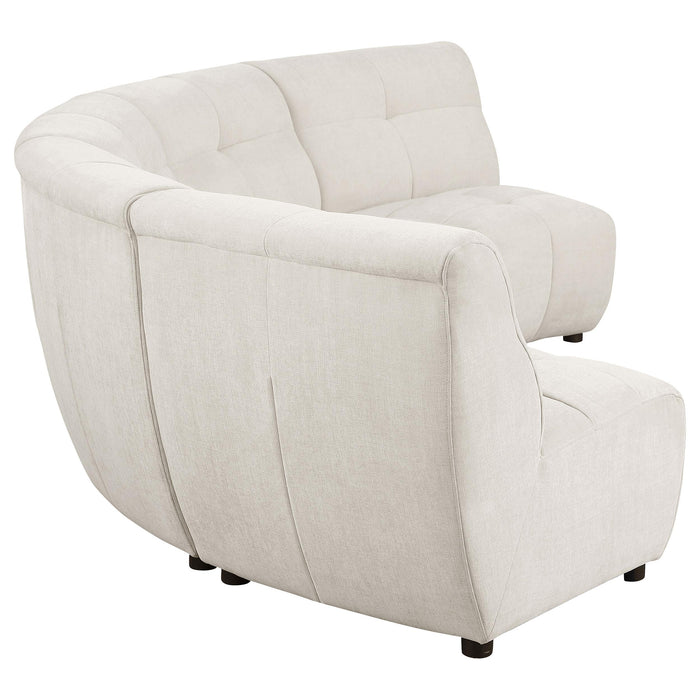 Charlotte Upholstered Modular Sectional Sofa Ivory