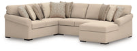 LadyMae Sectional with Chaise - Aras Mattress And Furniture(Las Vegas, NV)