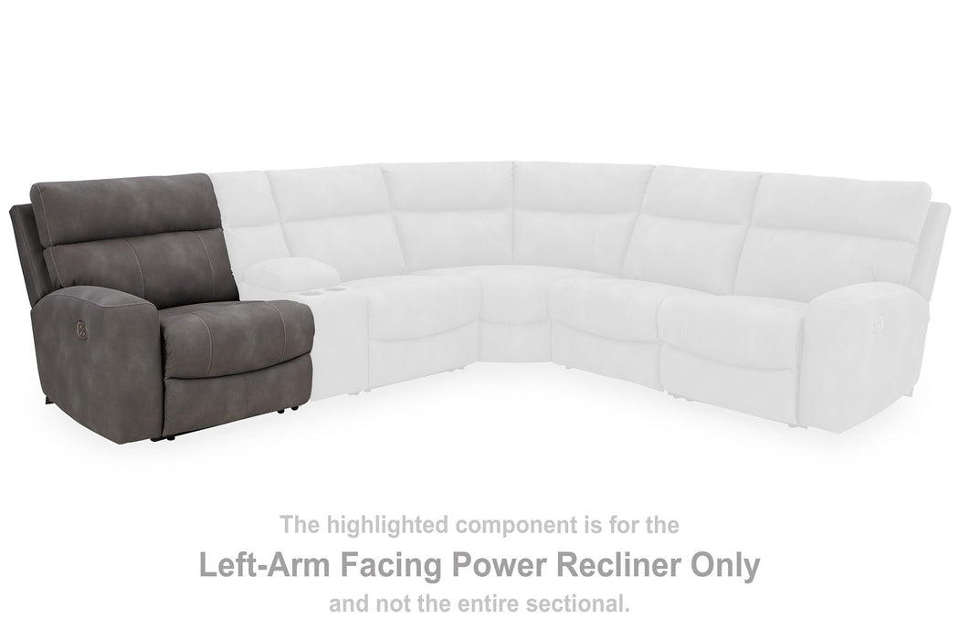 Next-Gen DuraPella Power Reclining Sectional Loveseat with Console - Aras Mattress And Furniture(Las Vegas, NV)