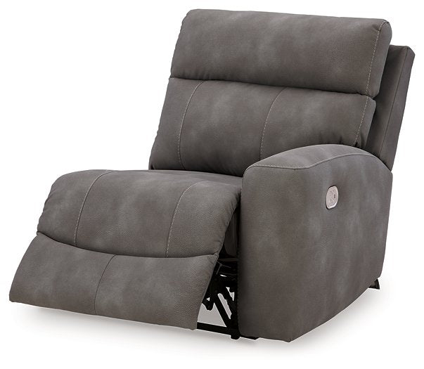 Next-Gen DuraPella Power Reclining Sectional Loveseat with Console - Aras Mattress And Furniture(Las Vegas, NV)