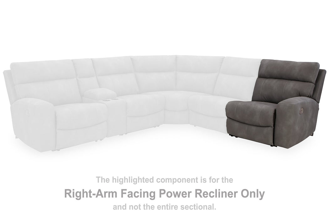 Next-Gen DuraPella Power Reclining Sectional Loveseat with Console - Aras Mattress And Furniture(Las Vegas, NV)