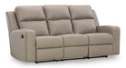 Lavenhorne Reclining Sofa with Drop Down Table - Aras Mattress And Furniture(Las Vegas, NV)