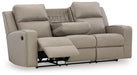 Lavenhorne Reclining Sofa with Drop Down Table - Aras Mattress And Furniture(Las Vegas, NV)