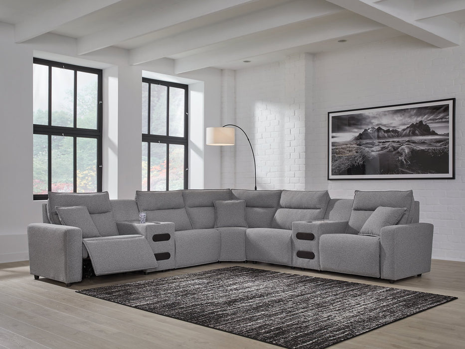 Modmax II Power Reclining Sectional with Audio Consoles - Aras Mattress And Furniture(Las Vegas, NV)