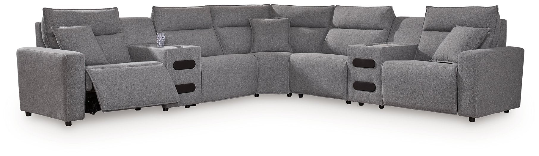 Modmax II Power Reclining Sectional with Audio Consoles - Aras Mattress And Furniture(Las Vegas, NV)