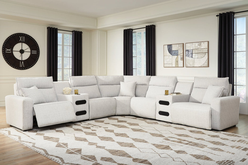 Modmax II Power Reclining Sectional with Audio Consoles - Aras Mattress And Furniture(Las Vegas, NV)