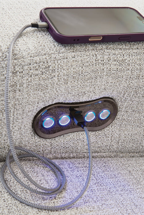 Modmax II Power Reclining Sectional with Audio Consoles - Aras Mattress And Furniture(Las Vegas, NV)