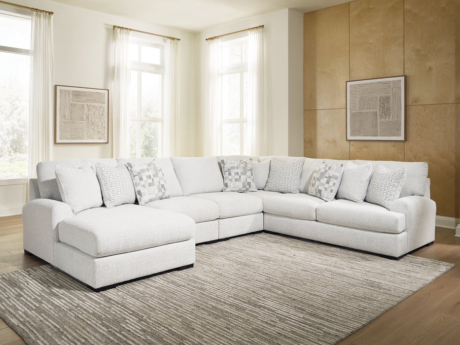 Misty-Lakes Sectional with Chaise - Aras Mattress And Furniture(Las Vegas, NV)