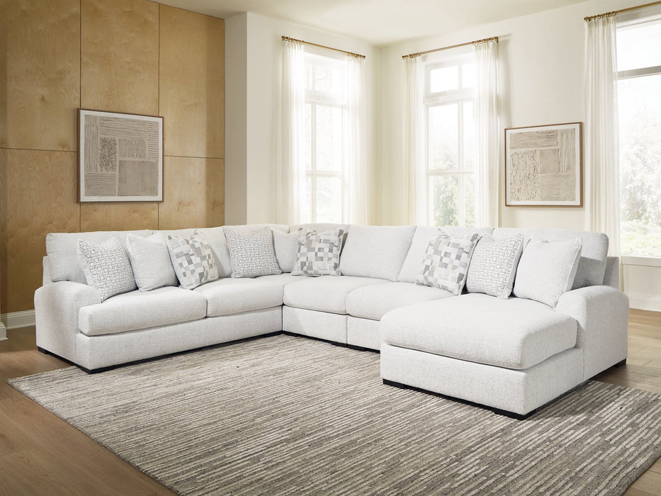 Misty-Lakes Sectional with Chaise - Aras Mattress And Furniture(Las Vegas, NV)