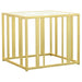 Adri Metal Frame End Table Matte Brass image