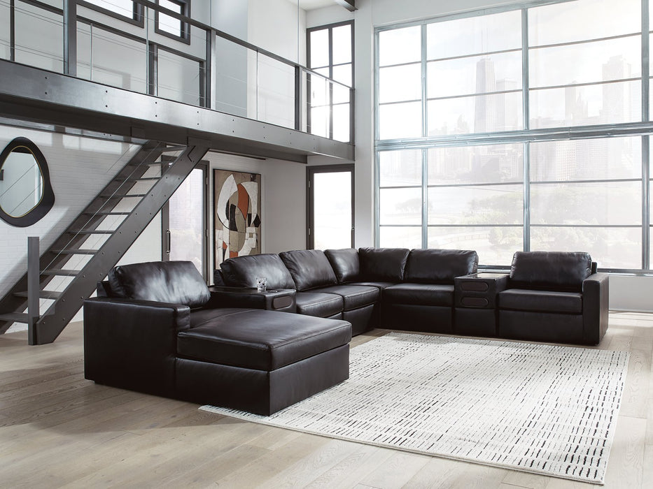 Modmax II Sectional with Chaise and Audio Consoles - Aras Mattress And Furniture(Las Vegas, NV)