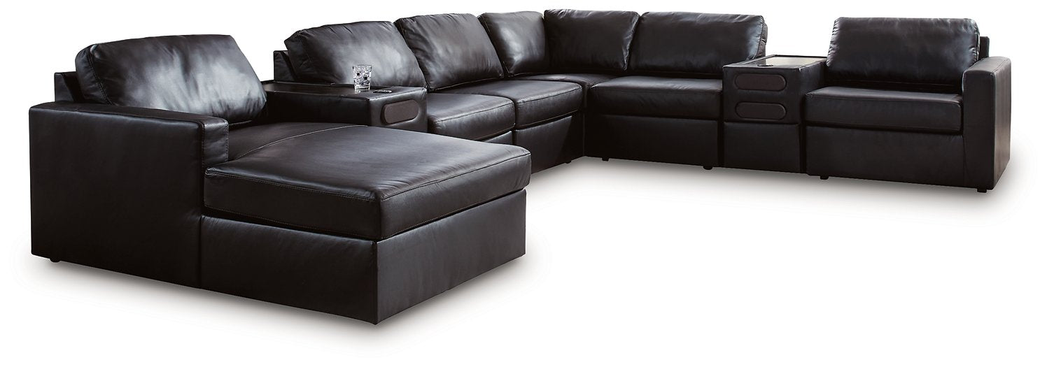 Modmax II Sectional with Chaise and Audio Consoles - Aras Mattress And Furniture(Las Vegas, NV)