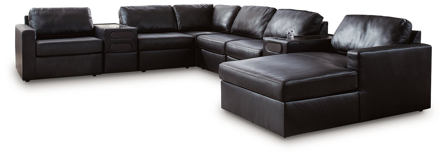 Modmax II Sectional with Chaise and Audio Consoles - Aras Mattress And Furniture(Las Vegas, NV)