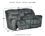 Capehorn Reclining Loveseat with Console - Aras Mattress And Furniture(Las Vegas, NV)