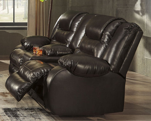 Vacherie Reclining Loveseat with Console - Aras Mattress And Furniture(Las Vegas, NV)