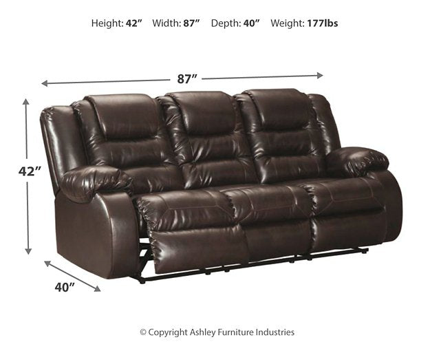 Vacherie Reclining Sofa - Aras Mattress And Furniture(Las Vegas, NV)