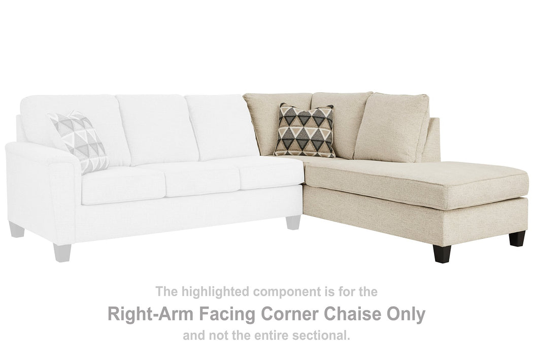 Abinger 2-Piece Sectional with Chaise - Aras Mattress And Furniture(Las Vegas, NV)