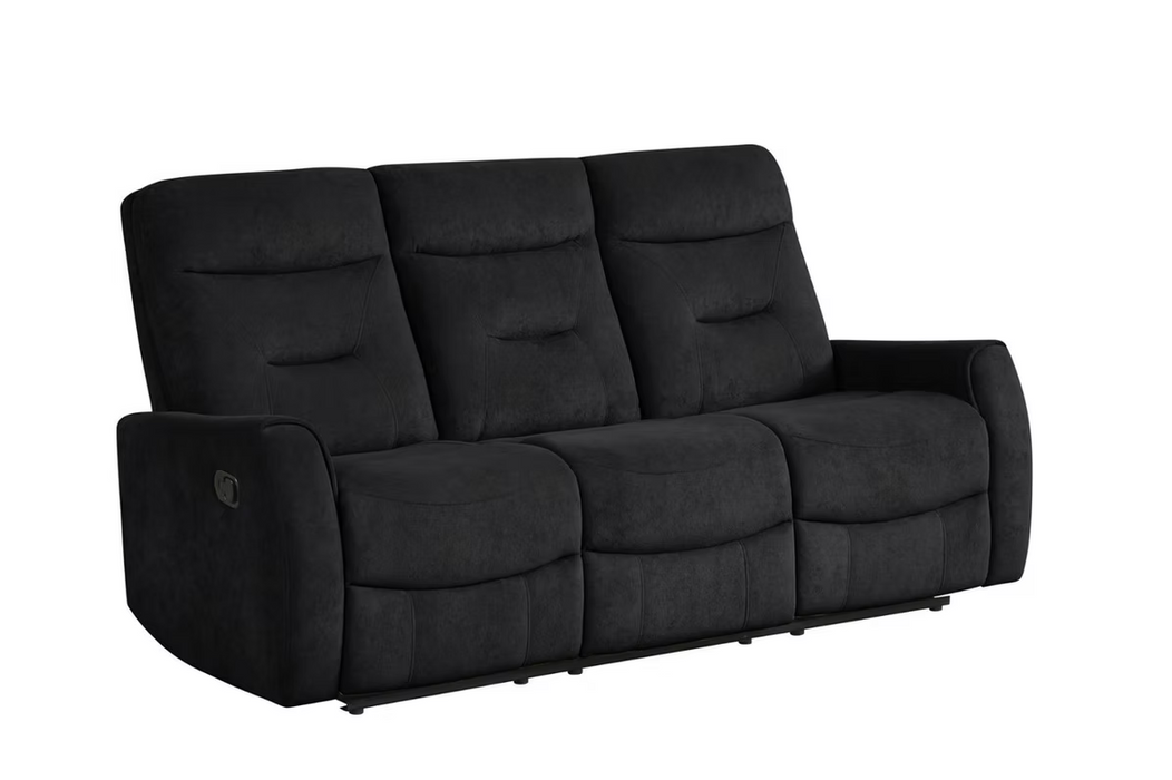 Power Reclining Sofa Set – Modern Black – Super Comfortable - Aras Mattress And Furniture(Las Vegas, NV)