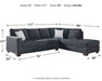 Altari 2-Piece Sectional with Chaise - Aras Mattress And Furniture(Las Vegas, NV)