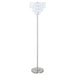 Anya Metal Base Floor Lamp Chrome and Crystal image