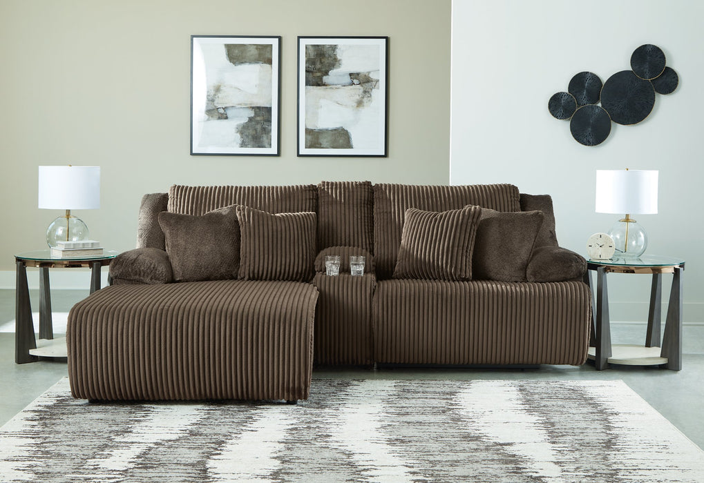 Top Tier Reclining Sectional Sofa with Chaise - Aras Mattress And Furniture(Las Vegas, NV)