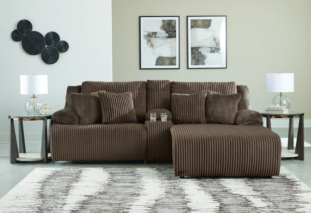 Top Tier Reclining Sectional Sofa with Chaise - Aras Mattress And Furniture(Las Vegas, NV)