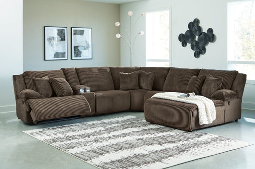 Top Tier Reclining Sectional with Chaise - Aras Mattress And Furniture(Las Vegas, NV)