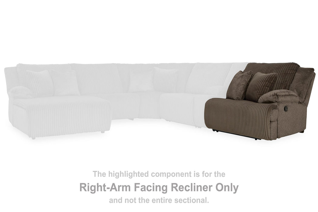 Top Tier Reclining Sectional Sofa with Chaise - Aras Mattress And Furniture(Las Vegas, NV)