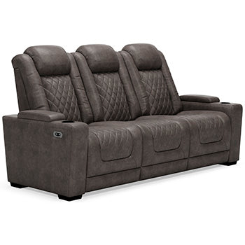 HyllMont Power Reclining Sofa - Aras Mattress And Furniture(Las Vegas, NV)