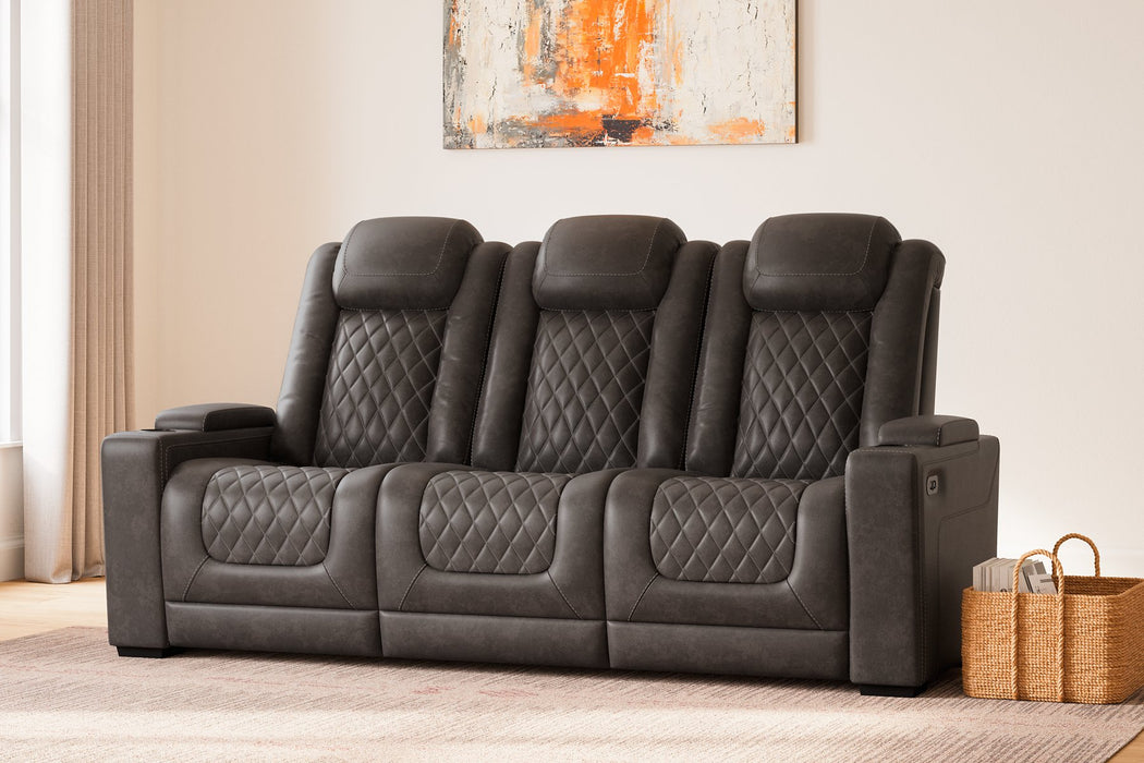 HyllMont Power Reclining Sofa - Aras Mattress And Furniture(Las Vegas, NV)